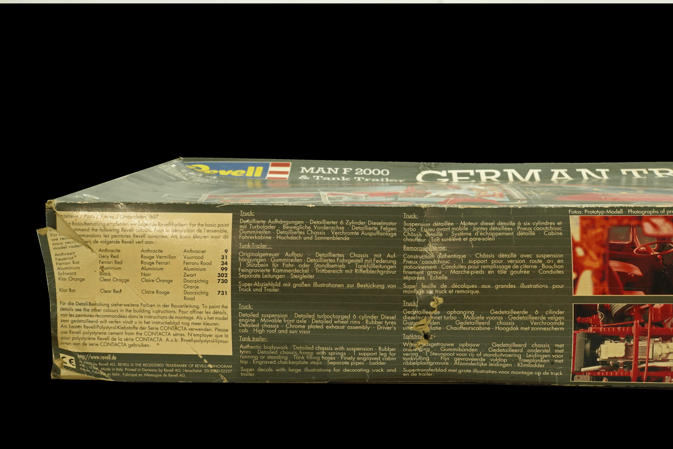 REVELL 07563 MAN F 2000 & TANK TRAILER 1:24 - LEES OMSCHRIJVING- - Afbeelding 2