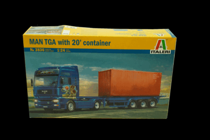 ITALERI 3836 MAN TGA WITH 20' CONTAINER -SCHAAL 1:24 - Afbeelding 2