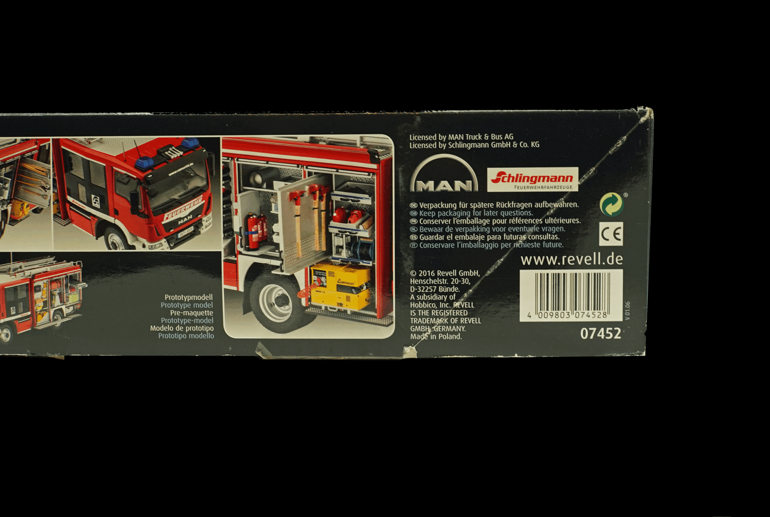 REVELL 07452 HLF20 VARUS 4X4 MAN TGM SCHLINGMANN