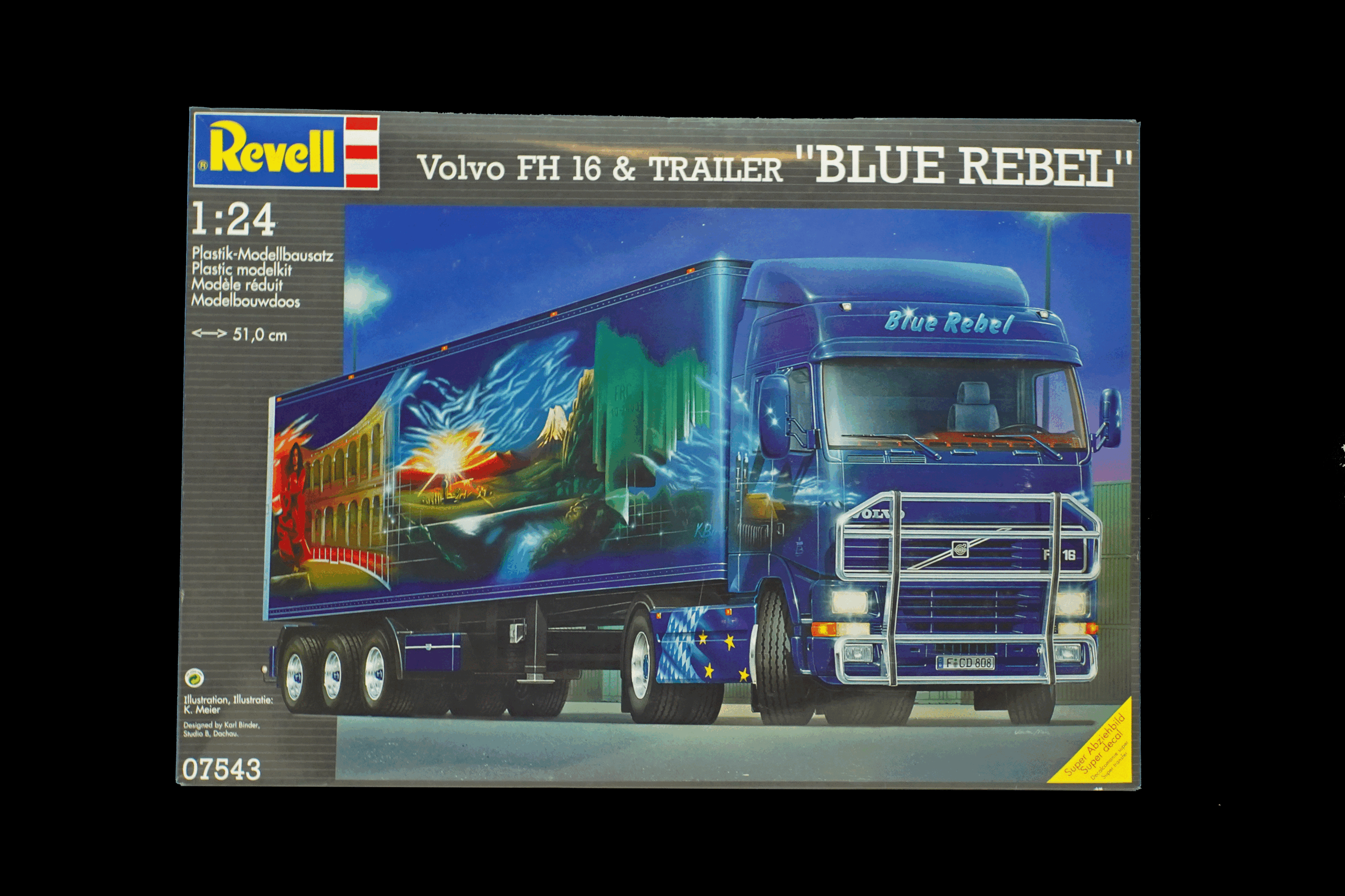 REVELL 07543 Volvo FH 16 & Trailer "Blue Rebel"