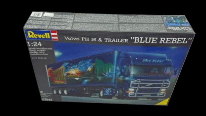 REVELL 07543 VOLVO FH 16 & TRAILER "BLUE REBEL" 1:24 ONGEOPEND - Afbeelding 2
