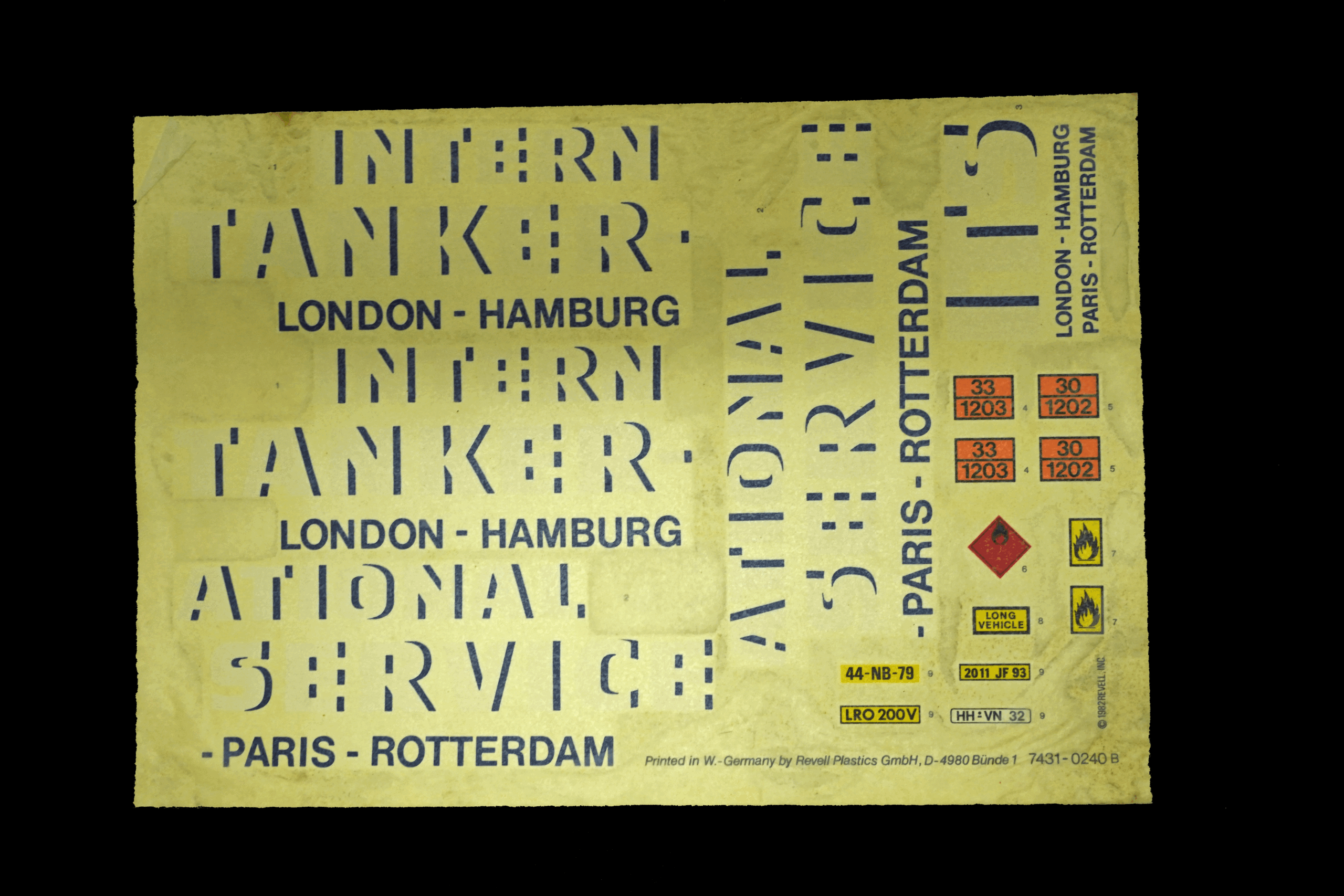 REVELL 7431 TANKER TRAILER SCHAAL 1:25 -LEES OMSCHRIJVING- - Afbeelding 3