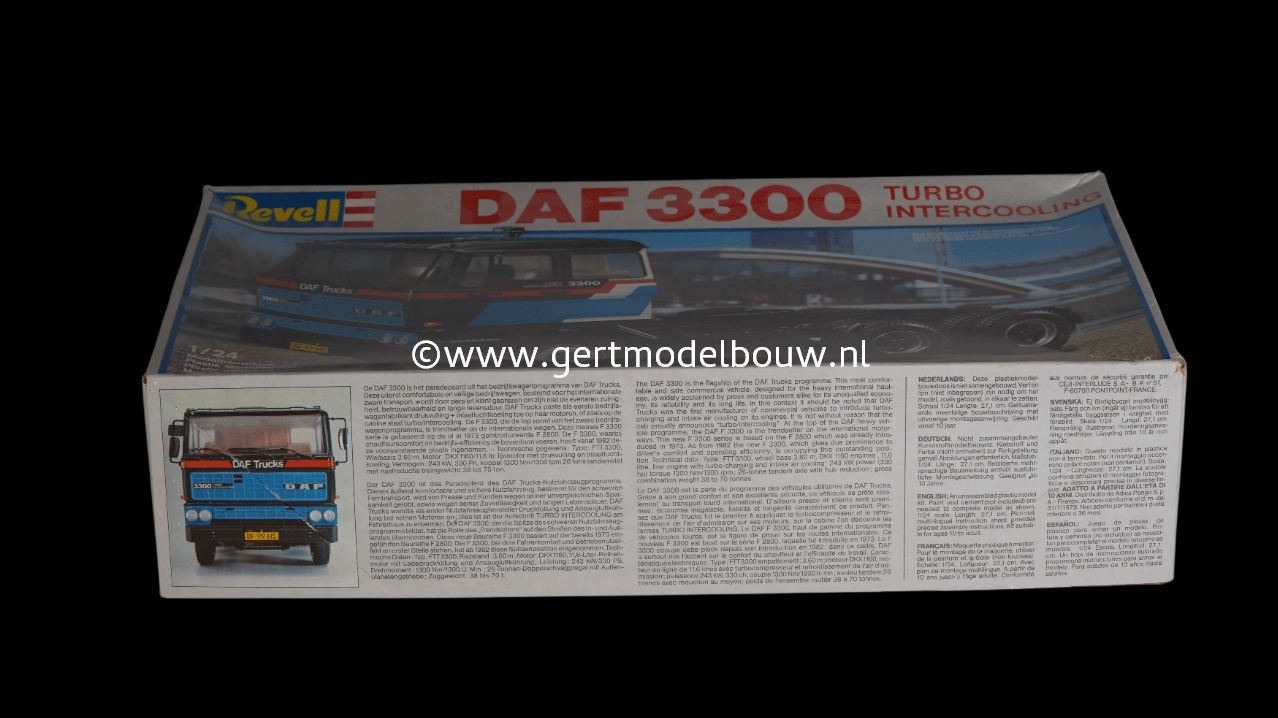 REVELL 7435 DAF 3300 TURBO INTERCOOLING 1:24 ( LEES OMSCHRIJVING) - Afbeelding 3